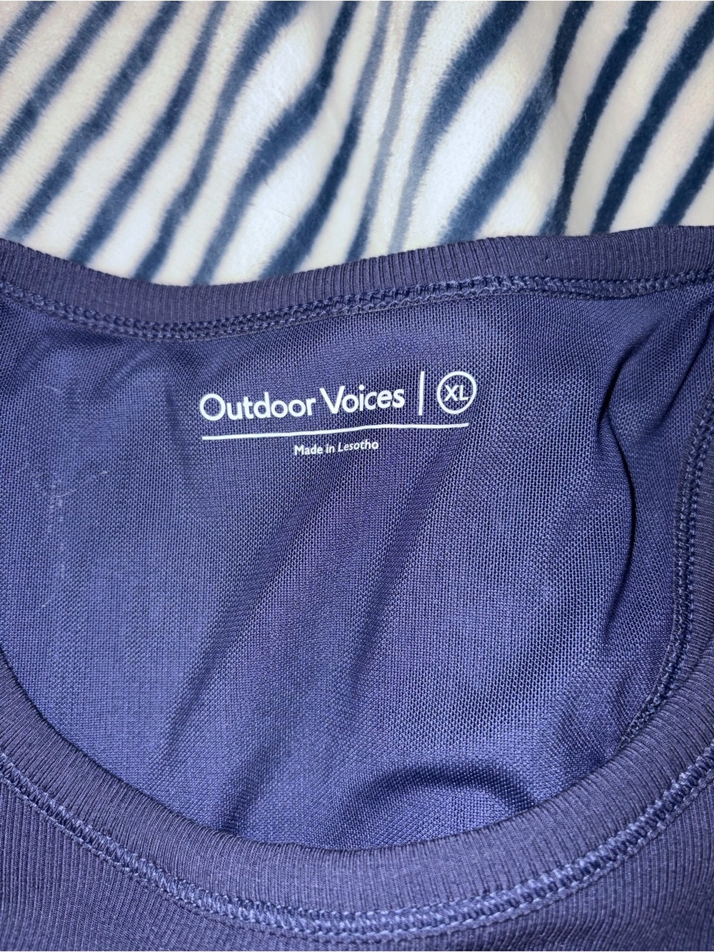 Outdoor Voices Navy Blue women’s athletic tank